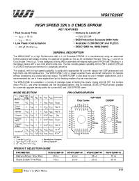 Datasheet WS57C256F-70JI производства STMicroelectronics