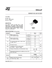 Datasheet X0402DF manufacturer STMicroelectronics