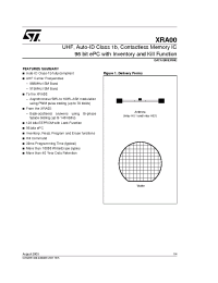 Datasheet XRA00-SBN18/HE1S manufacturer STMicroelectronics