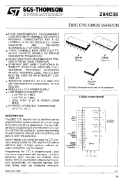 Datasheet Z84C30 manufacturer STMicroelectronics