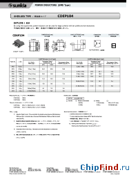 Datasheet CDEP104-0R2B-88 manufacturer Sumida