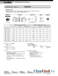 Datasheet CDEP147-6R1NB-H manufacturer Sumida