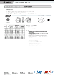 Datasheet CDRH2D14 manufacturer Sumida
