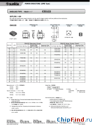 Datasheet CEI122-220MB-HH manufacturer Sumida
