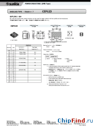 Datasheet CEP123 manufacturer Sumida