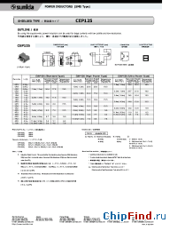 Datasheet CEP125-0R3MC-H manufacturer Sumida