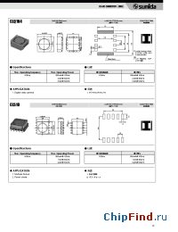 Datasheet CLQ104 manufacturer Sumida