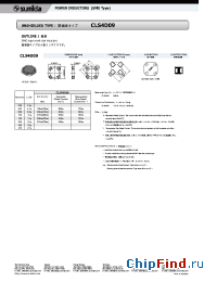 Datasheet CLS4D09 manufacturer Sumida