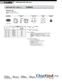 Datasheet CLS4D11 manufacturer Sumida