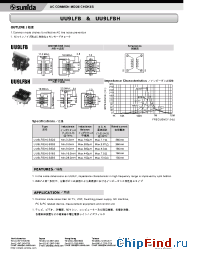 Datasheet UU9LFB-B163 manufacturer Sumida