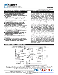 Datasheet SMM764FR0 manufacturer Summit