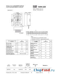 Datasheet XAUR60C manufacturer SunLED