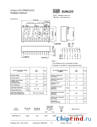 Datasheet XDUG14C3-A manufacturer SunLED