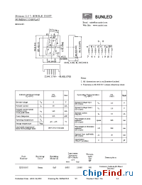 Datasheet XDUG25C manufacturer SunLED