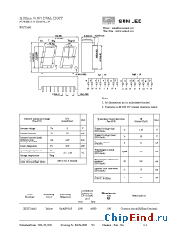 Datasheet XDUY14A2 manufacturer SunLED