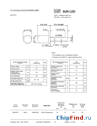 Datasheet XLUY53C manufacturer SunLED