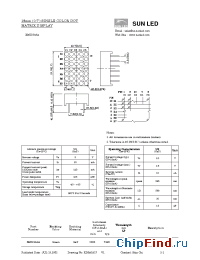 Datasheet XMUG18A manufacturer SunLED