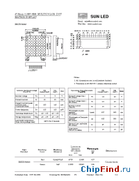 Datasheet XMURG48A8 manufacturer SunLED