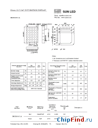 Datasheet XMURG50C-1A manufacturer SunLED