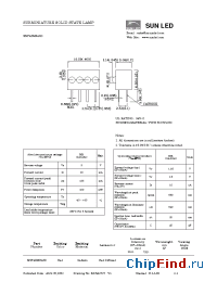 Datasheet XNF4ZMR46D manufacturer SunLED