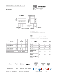 Datasheet XNF4ZUY46D5V manufacturer SunLED