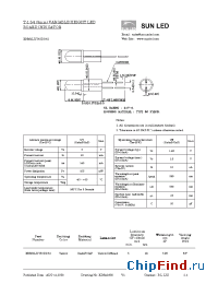 Datasheet XNM1LUY53D9.52 manufacturer SunLED