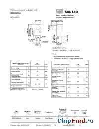Datasheet XPV1LMR32D manufacturer SunLED