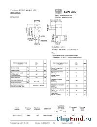 Datasheet XPV1LUG32D manufacturer SunLED