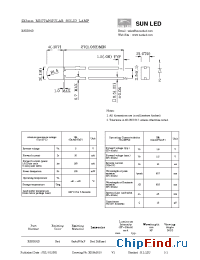 Datasheet XSUR91D manufacturer SunLED