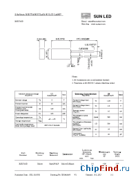 Datasheet XSUY16D manufacturer SunLED