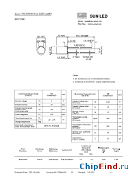 Datasheet XSUY28D manufacturer SunLED