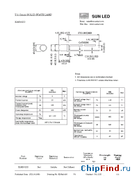 Datasheet XVF2LUY32D manufacturer SunLED