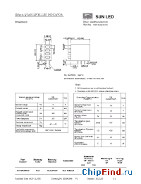Datasheet XVX4SUR91D manufacturer SunLED