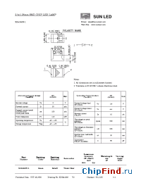 Datasheet XZAG54W-1 manufacturer SunLED