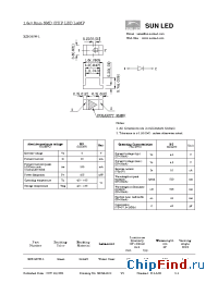 Datasheet XZBG53W-1 manufacturer SunLED