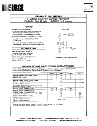 Datasheet 1N5821 manufacturer Surge