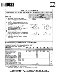 Datasheet GBPC15W-005 производства Surge