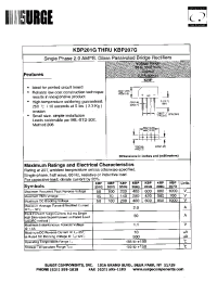 Datasheet KBP203G manufacturer Surge