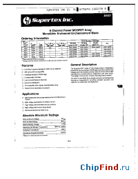 Datasheet AN0116WG manufacturer Supertex