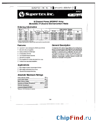 Datasheet AP0116NB manufacturer Supertex