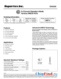 Datasheet DN2530ND manufacturer Supertex