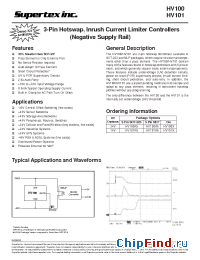 Datasheet HV100K6 manufacturer Supertex