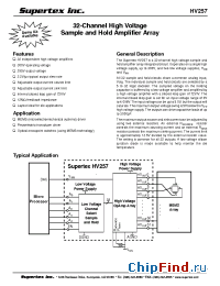 Datasheet HV257 manufacturer Supertex