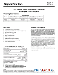 Datasheet HV5122DJ manufacturer Supertex