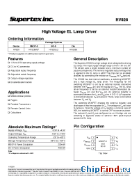 Datasheet HV826LG manufacturer Supertex