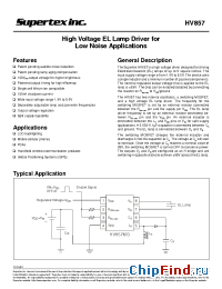 Datasheet HV857 manufacturer Supertex