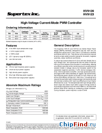 Datasheet HV9120NG manufacturer Supertex