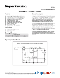 Datasheet HV9904LG manufacturer Supertex