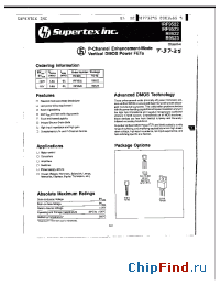 Datasheet IRF9522 manufacturer Supertex