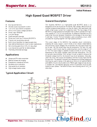 Datasheet MD1813 manufacturer Supertex